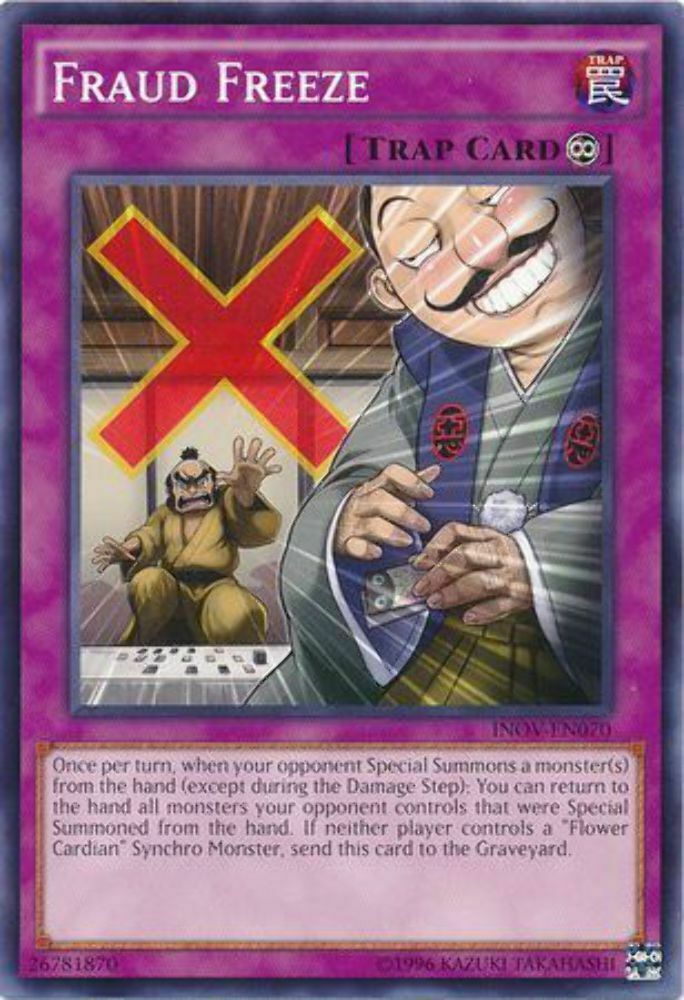 Fraud Freeze - INOV-EN070 - Common - Unlimited Edition - YuGiOh