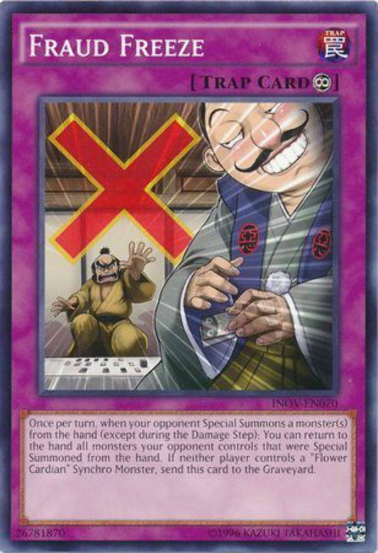 Fraud Freeze - INOV-EN070 - Common - Unlimited Edition - YuGiOh