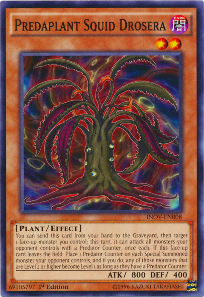 Predaplant Squid Drosera - INOV-EN008 - Common - 1st Edition - YuGiOh