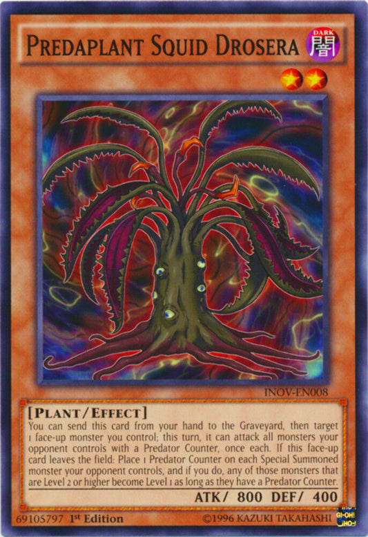 Predaplant Squid Drosera - INOV-EN008 - Common - 1st Edition - YuGiOh