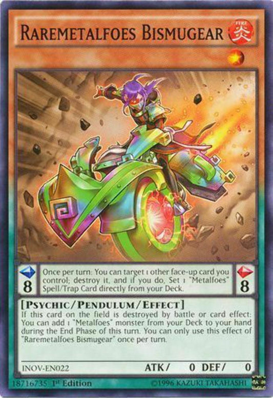 Raremetalfoes Bismugear - INOV-EN022 - Common - 1st Edition - YuGiOh