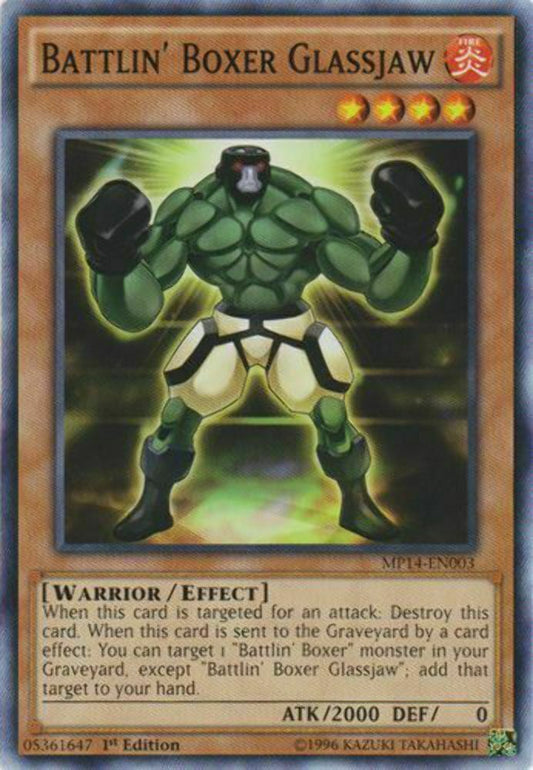 Battlin' Boxer Glassjaw - MP14-EN003 - Common - 1st Edition - YuGiOh