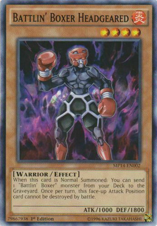 Battlin' Boxer Headgeared - MP14-EN002 - Common - 1st Edition - YuGiOh