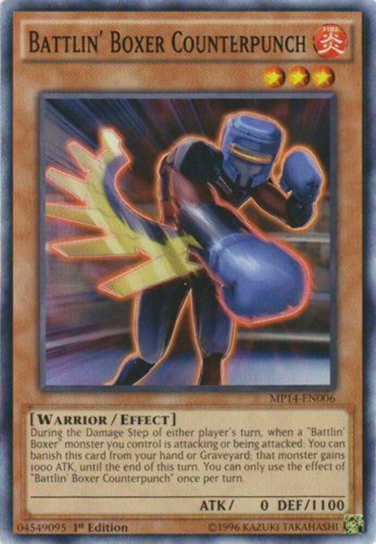 Battlin' Boxer Counterpunch - MP14-EN006 - Common - 1st Edition - YuGiOh
