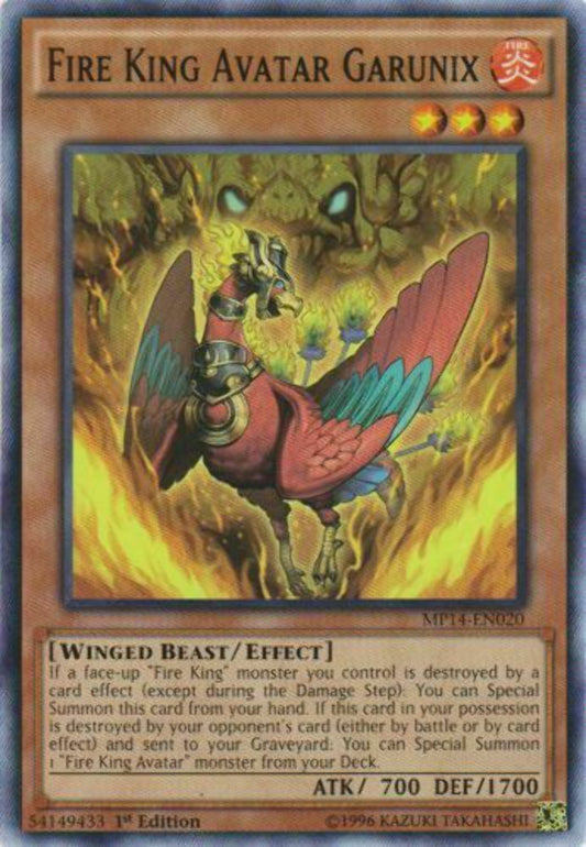 Fire King Avatar Garunix - MP14-EN020 - Common - 1st Edition - YuGiOh
