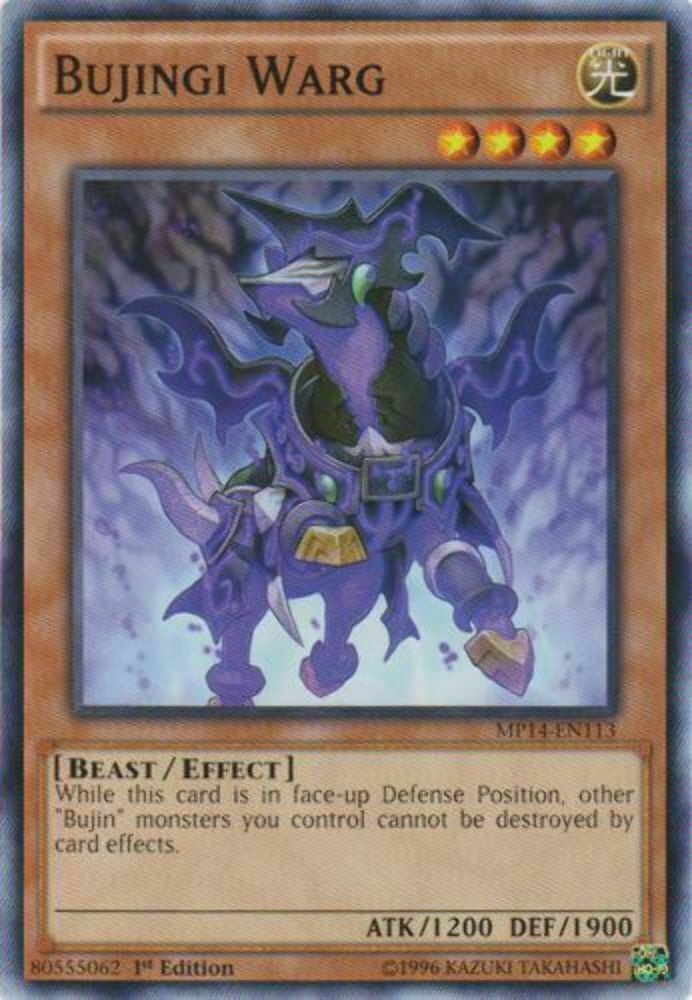 Bujingi Warg - MP14-EN113 - Common - 1st Edition - YuGiOh