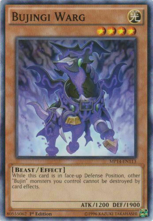 Bujingi Warg - MP14-EN113 - Common - 1st Edition - YuGiOh