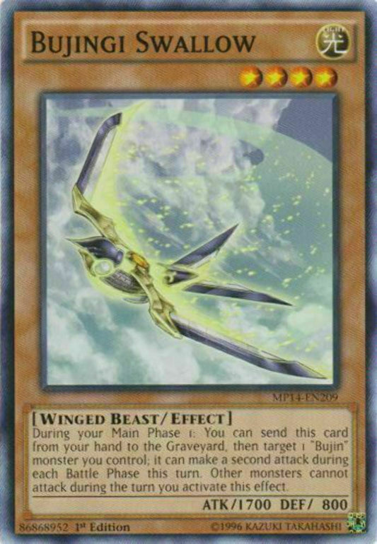 Bujingi Swallow - MP14-EN209 - Common - 1st Edition - YuGiOh