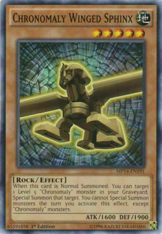 Chronomaly Winged Sphinx - MP14-EN191 - Common - 1st Edition - YuGiOh