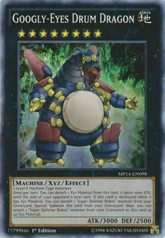 Googly-Eyes Drum Dragon - MP14-EN098 - Common - 1st Edition - YuGiOh