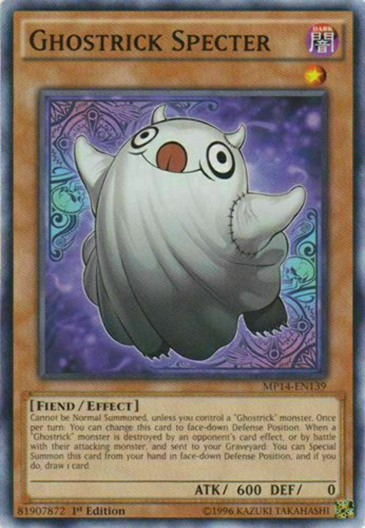 Ghostrick Specter - MP14-EN139 - Common - 1st Edition - YuGiOh
