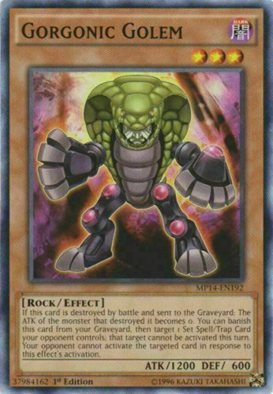 Gorgonic Golem - MP14-EN192 - Common - 1st Edition - YuGiOh
