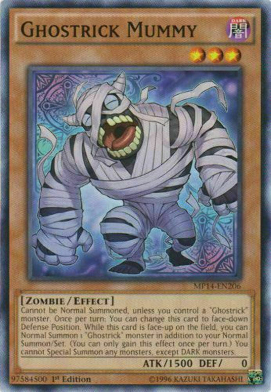 Ghostrick Mummy - MP14-EN206 - Common - 1st Edition - YuGiOh
