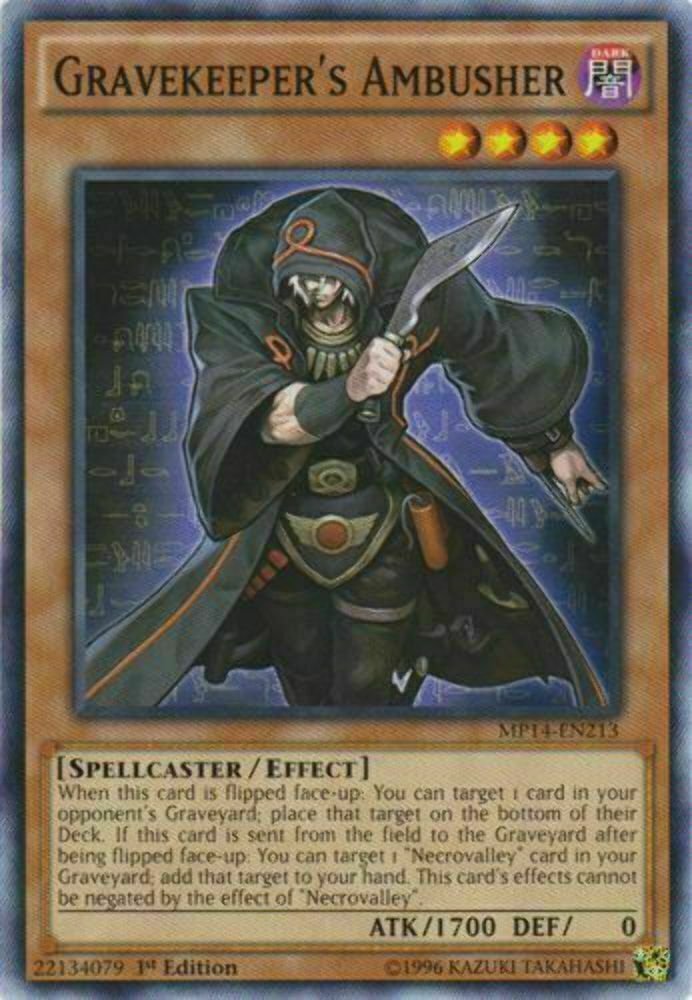 Gravekeeper's Ambusher - MP14-EN213 - Common - 1st Edition - YuGiOh