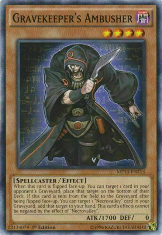 Gravekeeper's Ambusher - MP14-EN213 - Common - 1st Edition - YuGiOh
