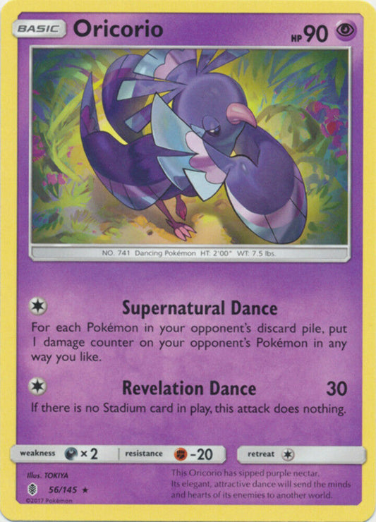 Oricorio - 56/145 - Rare - Pokemon Guardians Rising