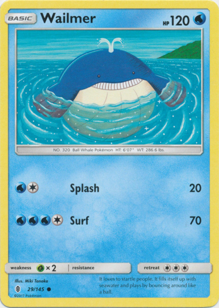 Wailmer - 29/145 - Common - Pokemon Guardians Rising