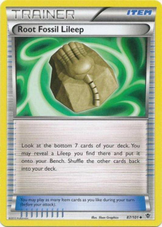 Root Fossil Lileep - 87/101 - Uncommon - Pokemon Plasma Blast