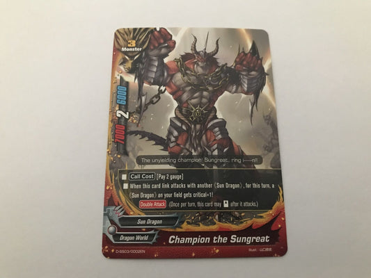 Champion The Sungreat D-SS03/0002EN Buddyfight