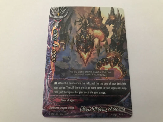 Black Diadem, Zacrown Rare Holo D-BT01/0015EN RR Buddyfight