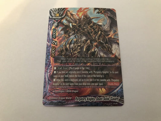 Purgatory Knights, Death Sickle Cavalry Rare Holo D-BT02/0018EN RR Buddyfight