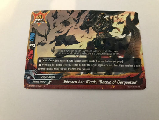 Edward the Black, Battle of Gargantua Rare Holo D-BT02/0024EN R Buddyfight