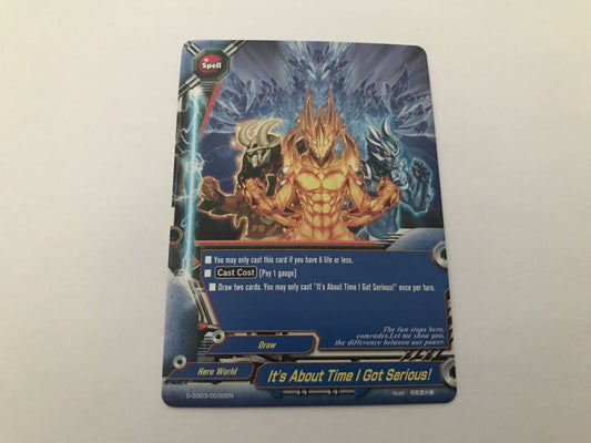 It's About Time I Got Serious D-SS03/0032EN Buddyfight