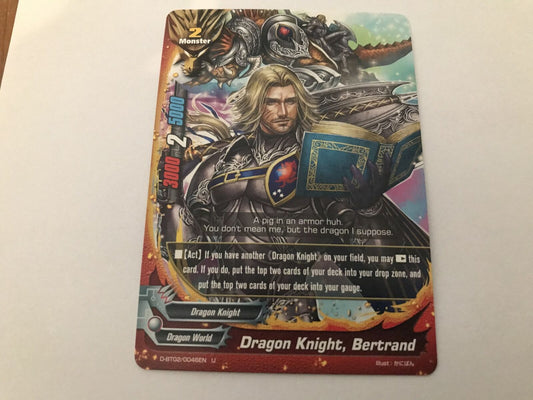 Dragon Knight, Bertrand Uncommon D-BT02/0046EN U Buddyfight