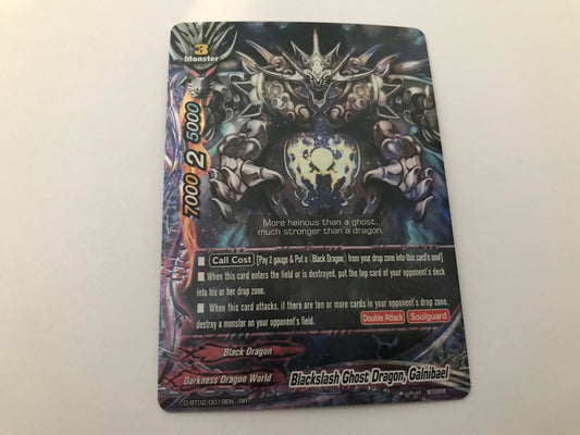 Blackslash Ghost Dragon, Galnibael Rare Holo D-BT02/0019EN RR Buddyfight