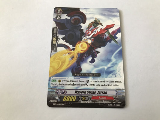 Wyvern Strike, Jarran Common BT01/050EN C Cardfight Vanguard