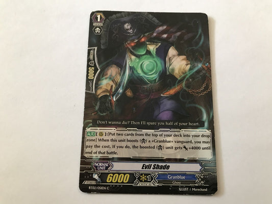 Evil Shade Common BT02/051EN C Cardfight Vanguard