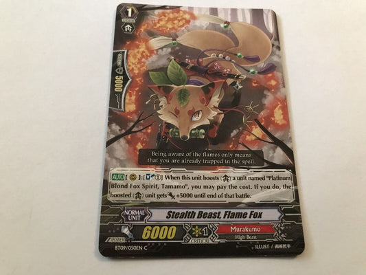 Stealth Beast, Flame Fox Common BT09/050EN C Cardfight Vanguard