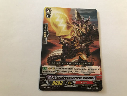 Demonic Dragon Berserker, Kumbhanda Common BT11/063EN C Cardfight Vanguard