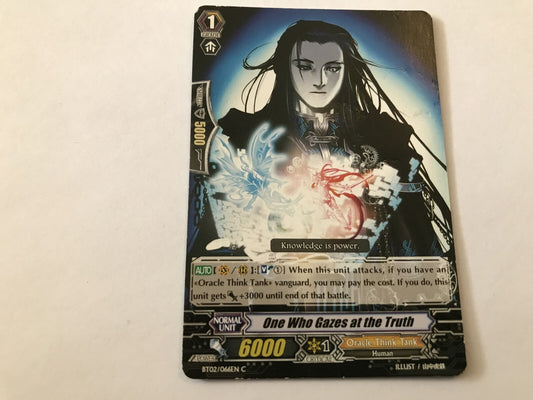 One Who Gazes At The Truth Common BT02/066EN C Cardfight Vanguard