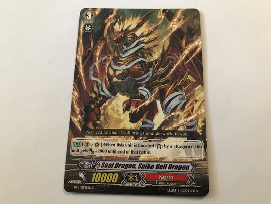 Seal Dragon, Spike Hell Dragon Common BT11/059EN C Cardfight Vanguard