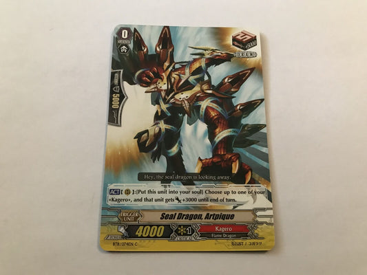 Seal Dragon, Artpique Common BT11/074EN C Cardfight Vanguard