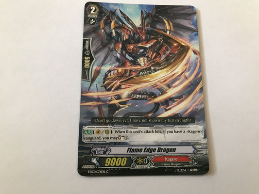 Flame Edge Dragon Common BT03/076EN C Cardfight Vanguard