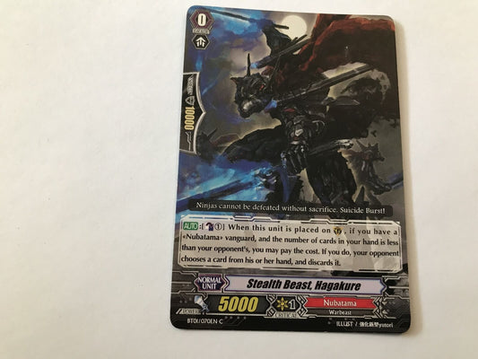 Stealth Beast, Hagakure Common BT01/070EN C Cardfight Vanguard