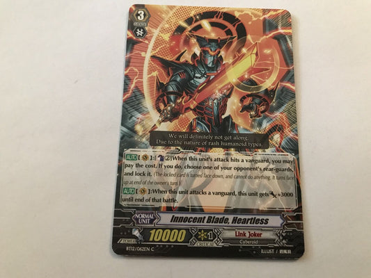 Innocent Blade, Heartless Common BT12/062EN C Cardfight Vanguard