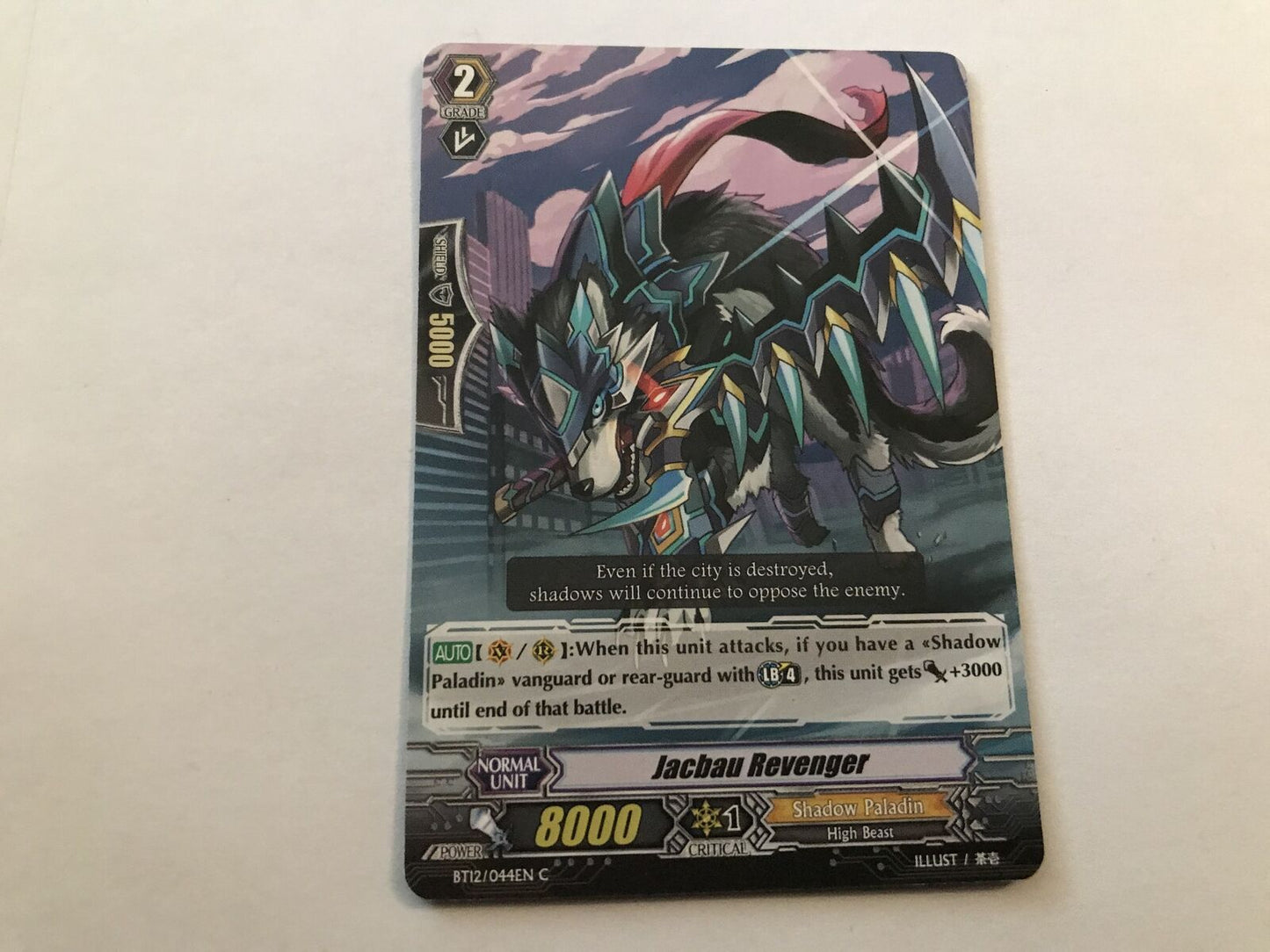 Jacbau Revenger Common BT12/044EN C Cardfight Vanguard
