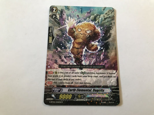 Earth Elemental, Dogetts Rare Holo G-BT05/044EN R Cardfight Vanguard