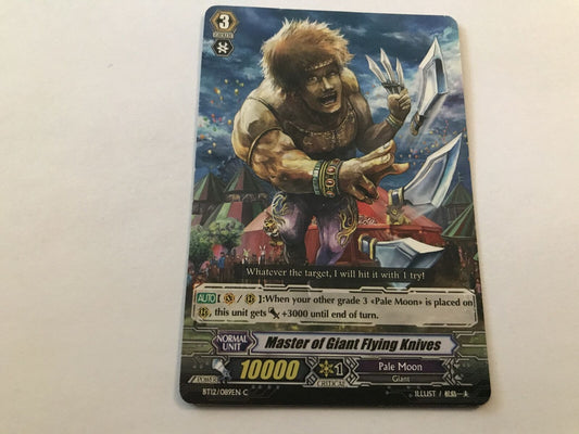 Master Of Giant Flying Knives Common BT12/089EN C Cardfight Vanguard
