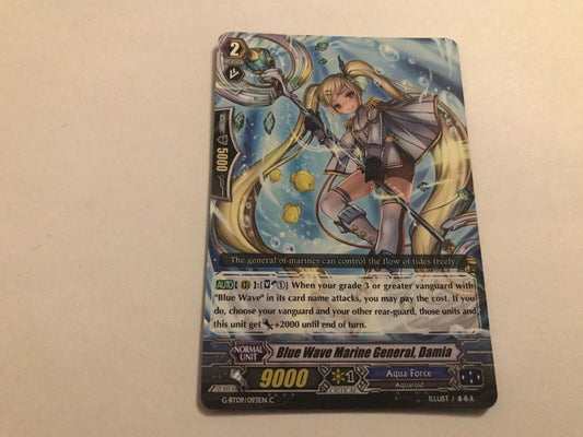 Blue Wave Marine General, Damia Common G-BT09/093EN C Cardfight Vanguard