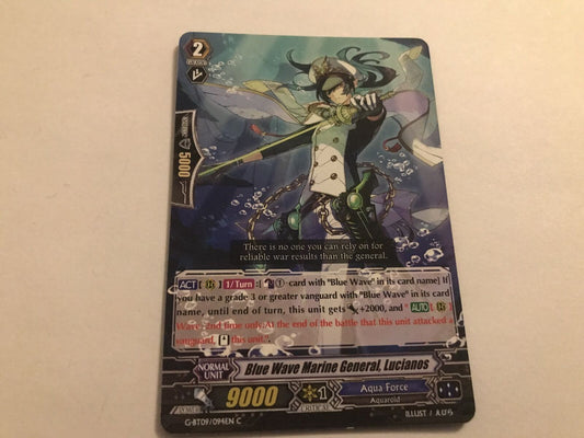 Blue Wave Marine General, Lucianos Common G-BT09/094EN C Cardfight Vanguard