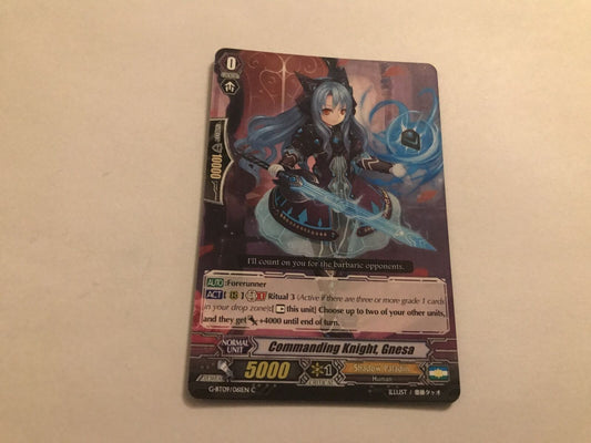 Commanding Knight, Gnesa Common G-BT09/061EN C Cardfight Vanguard
