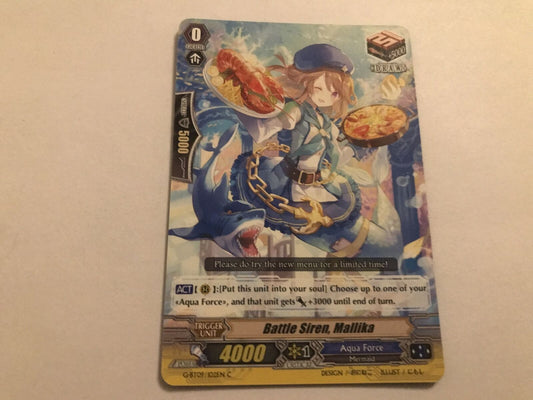 Battle Siren, Mallika Common G-BT09/102EN C Cardfight Vanguard