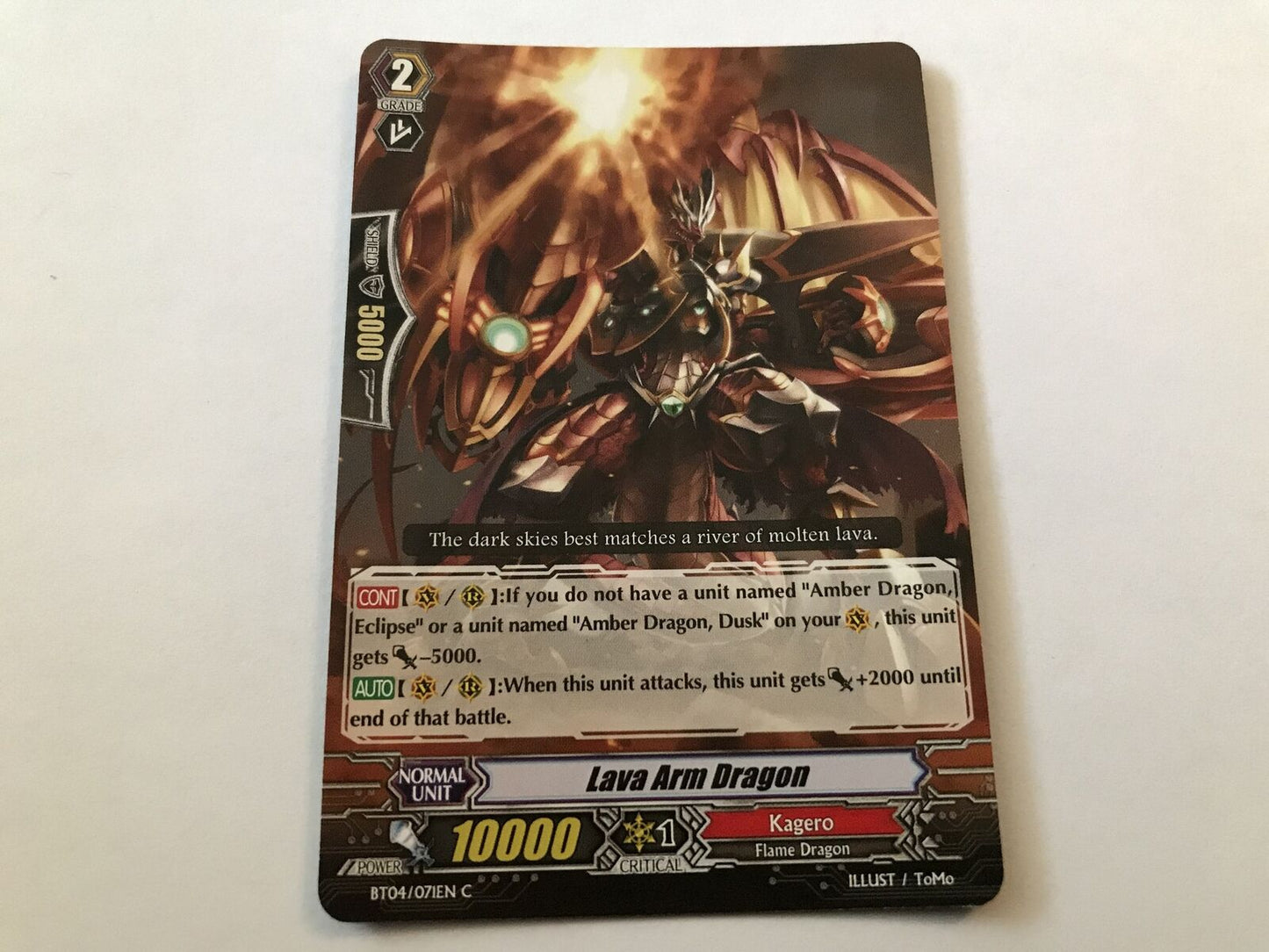 Lava Arm Dragon Common BT04/071EN C Cardfight Vanguard