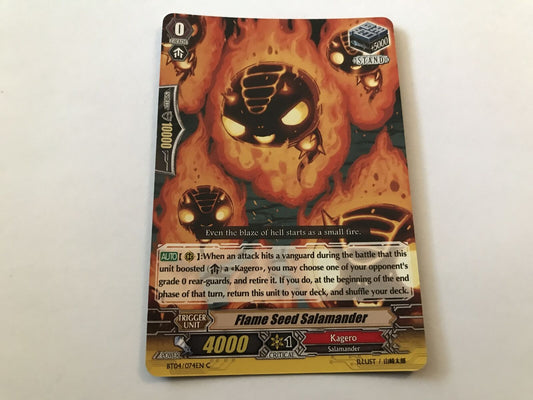 Flame Seed Salamander Common BT04/074EN C Cardfight Vanguard
