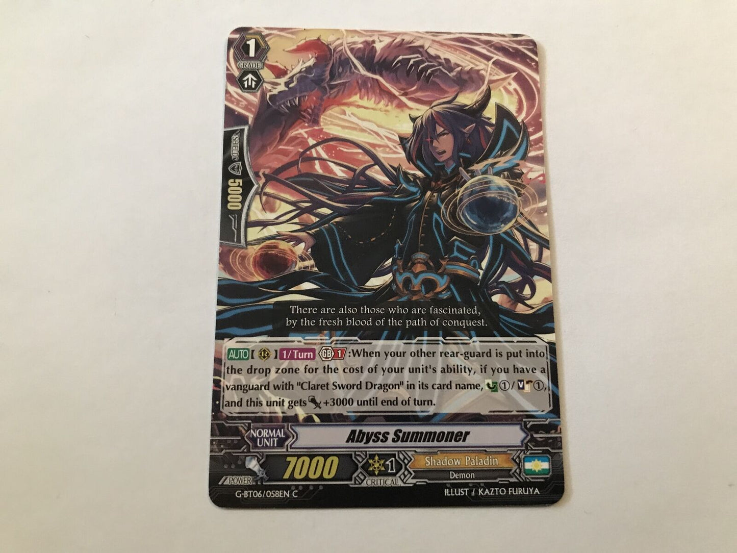 Abyss Summoner Common G-BT06/058EN C Cardfight Vanguard