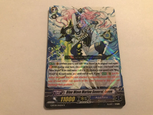 Blue Wave Marine General, Iason Rare Holo G-BT09/042EN R Cardfight Vanguard